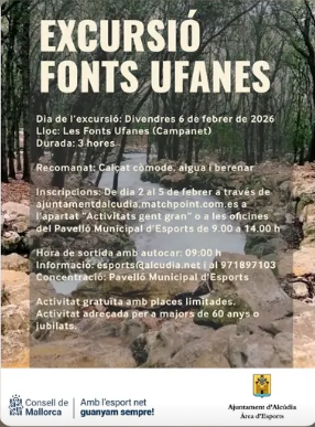 Excursió a les Fonts Ufanes per a persones majors