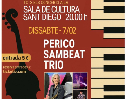 Perico Sambeat Trio inaugura el 6è Cicle Jazz & Blues a Alaior