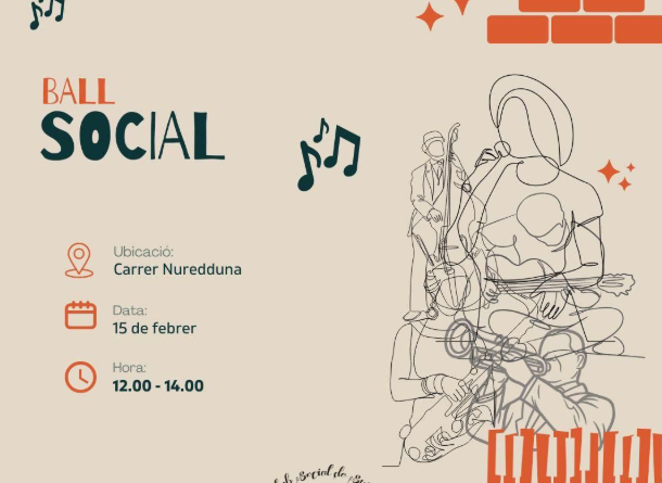 Ball social amb música en directe al carrer Nureduna aquest febrer
