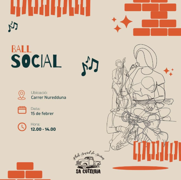 Ball social amb música en directe al carrer Nureduna aquest febrer