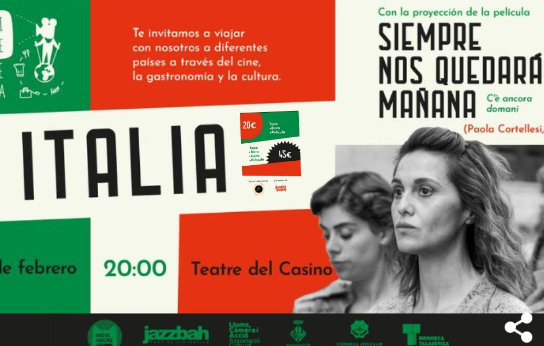 Cine-Cena Itàlia: cinema, pasta i música al Teatre del Casino a Ciutadella