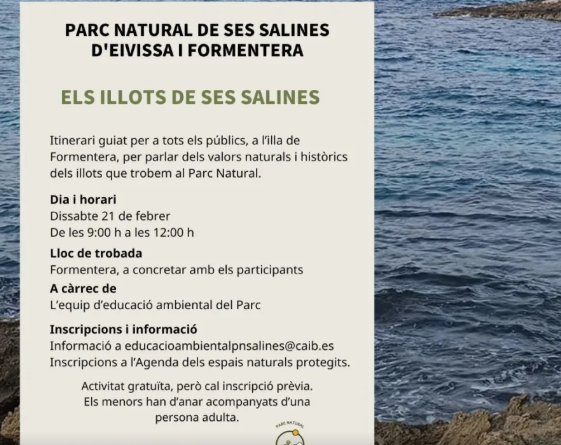 Els illots de ses Salines: itinerari guiat al Parc Natural a Formentera