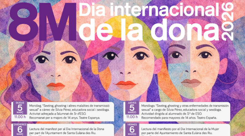 Santa Eulària commemora el 8M amb un mes d’activitats culturals i reivindicatives