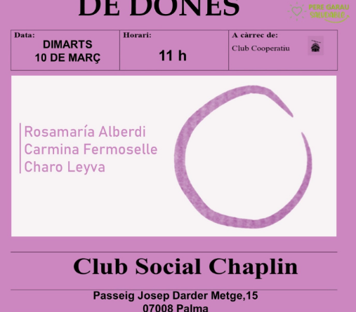 Llegint poemes de dones al Club Social Chaplin