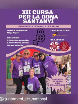 Santanyí celebra la XII Cursa per la Dona