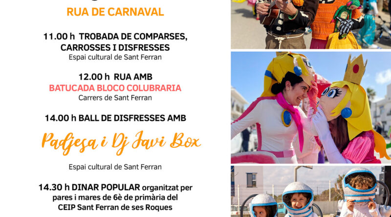Sant Ferran celebra el Carnaval 2026 amb desfilada, música i premis