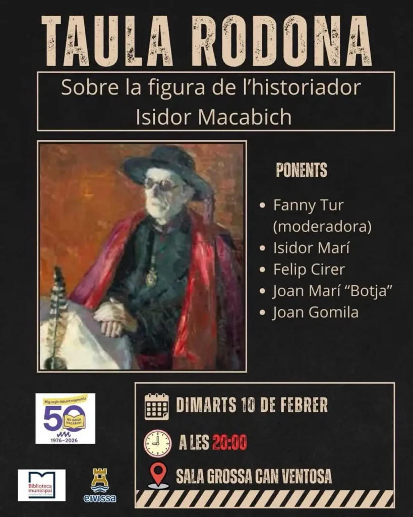 Taula rodona sobre Isidor Macabich a Can Ventosa