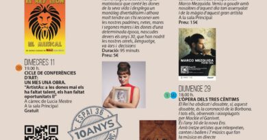 L’Espai 36 celebra el seu 10è aniversari amb una programació cultural diversa durant el mes de març