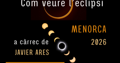 Com veure l’eclipsi solar a Menorca 2026: xerrada a la Biblioteca Pública de Fornells
