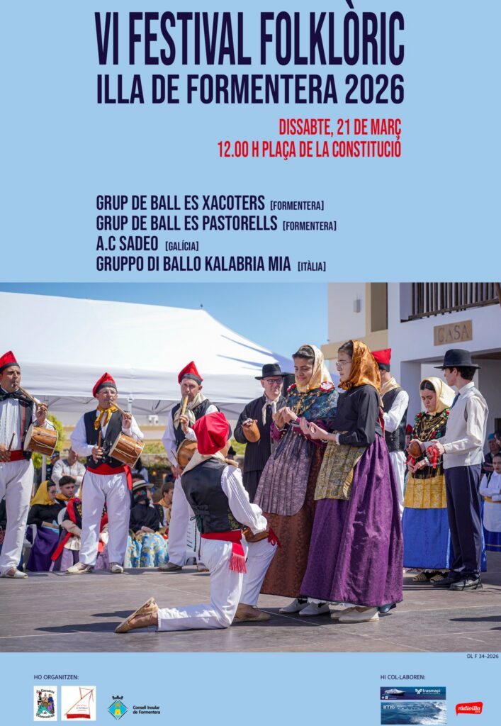 Formentera celebra el VI Festival Folklòric amb grups de les Illes, Galícia i Itàlia