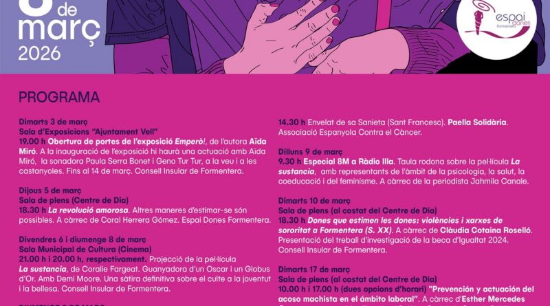 Formentera commemora el Dia Internacional de les Dones amb un ampli programa d’activitats