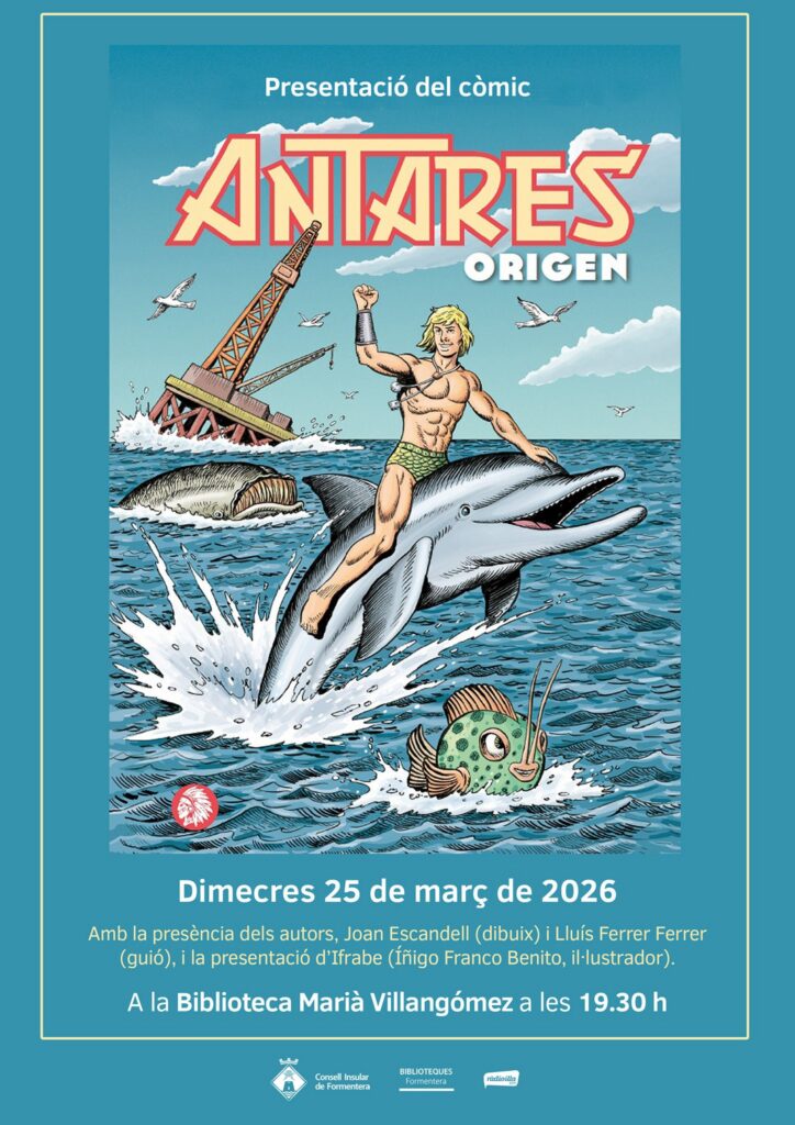 Formentera acull la presentació del còmic “Antares: Origen” a la Biblioteca Marià Villangómez