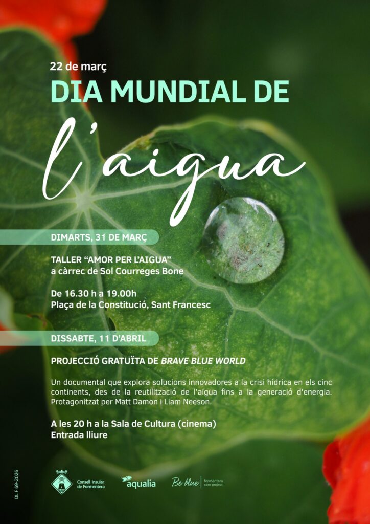 Formentera celebra el Dia Mundial de l’Aigua amb tallers i cinema