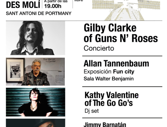 Contrast Ibiza porta música i art a Sa Punta des Molí amb Gilby Clarke i Kathy Valentine