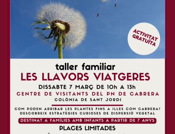 Taller familiar “Les llavors viatgeres” al Centre d’Interpretació de Cabrera