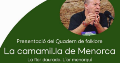Presentació del quadern de folklore La camamil·la de Menorca a Alaior