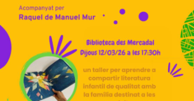 Exploració literària per a famílies amb infants de 0 a 6 anys a la Biblioteca des Mercadal