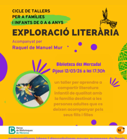 Exploració literària per a famílies amb infants de 0 a 6 anys a la Biblioteca des Mercadal