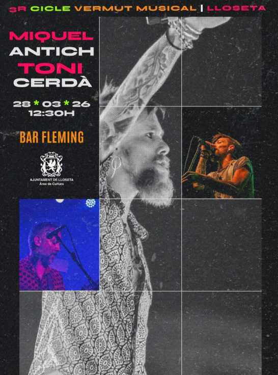 Lloseta celebra el 3r Cicle Vermut Musical amb Miquel Antich i Toni Cerdà