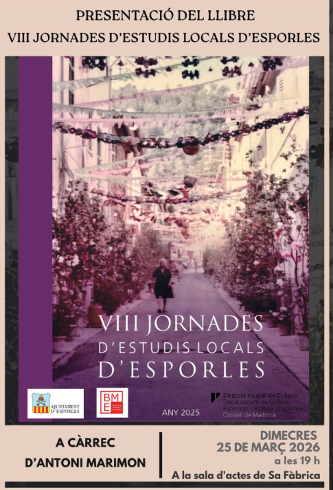 sporles presenta el llibre de les VIII Jornades d’Estudis Locals