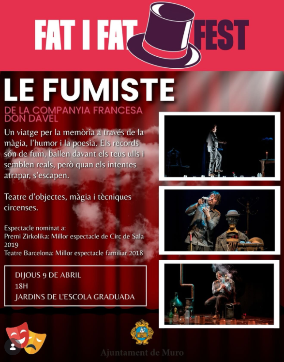 Fat i Fat porta la màgia de “Le Fumiste” a Muro amb un espectacle poètic i familiar