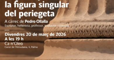 Pedro Olalla protagonitza el cicle “Viatges i viatgers” amb una conferència sobre els periegetes grecs