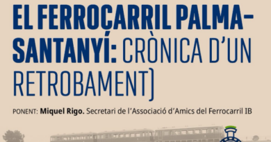 Una conferència recorda el ferrocarril Palma–Santanyí a l’edifici Términus