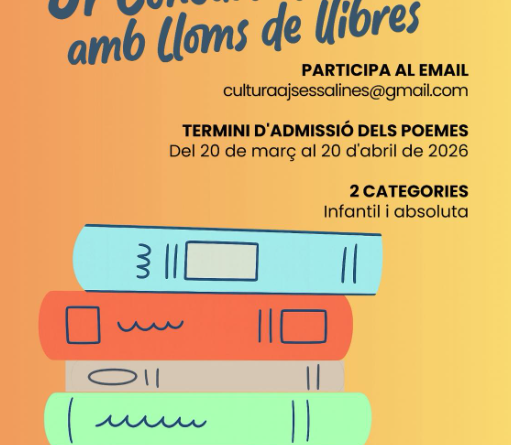 Ses Salines convoca el 3r Concurs de Poesia amb lloms de llibres per Sant Jordi 2026