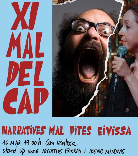 Ignatius Farray i Irene Minovas protagonitzen una nit d’humor al Festival Mal del Cap
