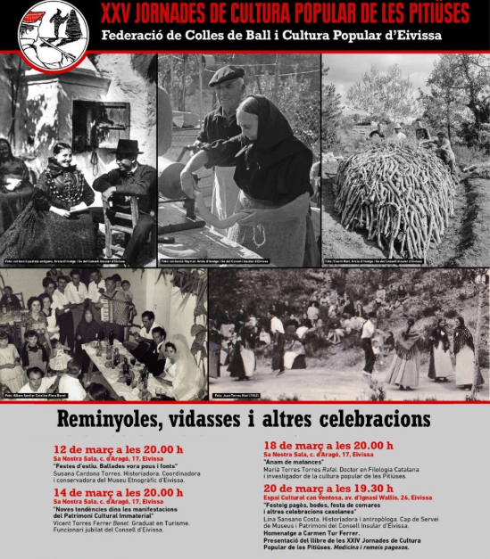 Les XXV Jornades de Cultura Popular de les Pitiüses celebren un quart de segle reivindicant les festes i tradicions de les illes