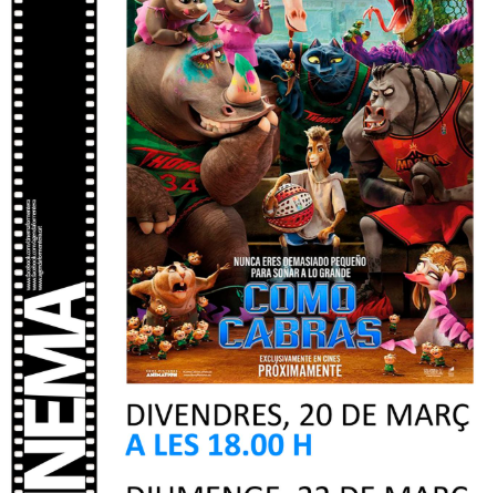 Cinema familiar a Formentera amb “Com a cabres” aquest cap de setmana