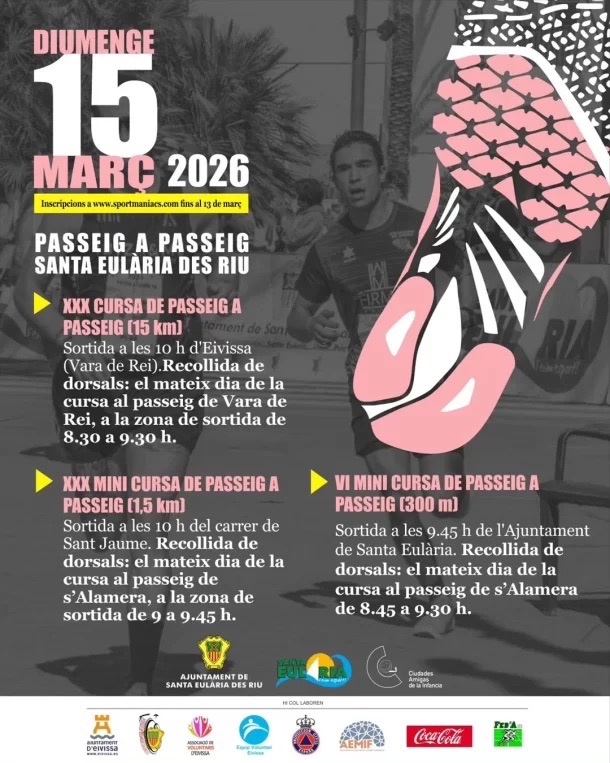 La Cursa de Passeig a Passeig celebra la seva XXX edició entre Eivissa i Santa Eulària