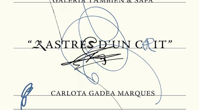 Carlota Gadea Marqués presenta “Rastres d’un crit” a la Galeria También