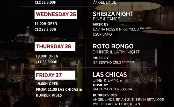 Diversió, bon ambient i música a ROTO Ibiza: els plans de la setmana