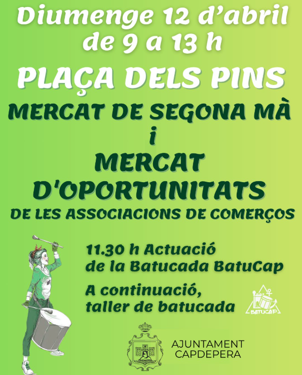 Cala Rajada acull un mercat de segona mà i oportunitats amb música i ambient festiu