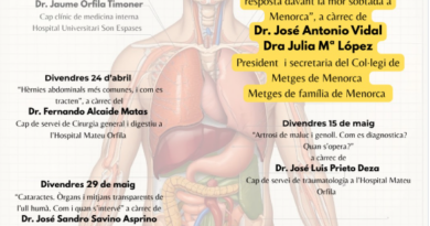 Alaior acull el cicle de xerrades “Lô Saludable” amb experts en salut