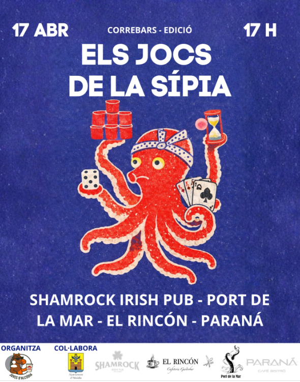 Arriben “Els Jocs de la Sípia”, el correbars més competitiu del Port d’Alcúdia