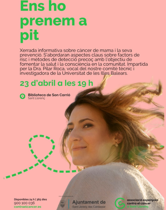 Sant Llorenç impulsa la prevenció amb una xerrada sobre el càncer de mama a Son Carrió
