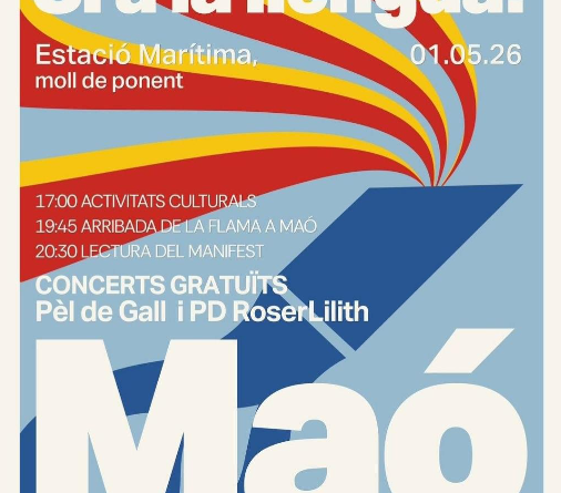 Maó acull l’acte central del Correllengua Agermanat 2026 amb cultura i música en directe