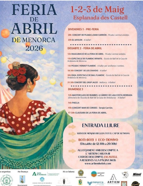 La Feria de Abril de Menorca 2026 omple Maó de música, flamenc i ambient festiu