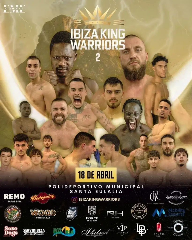Ibiza King Warriors torna amb una nova vetllada de Muay Thai i K1 a Santa Eulària