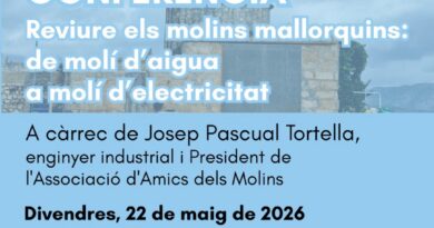 El Museu de Mallorca acollirà una conferència sobre la recuperació dels molins mallorquins i el seu futur energètic