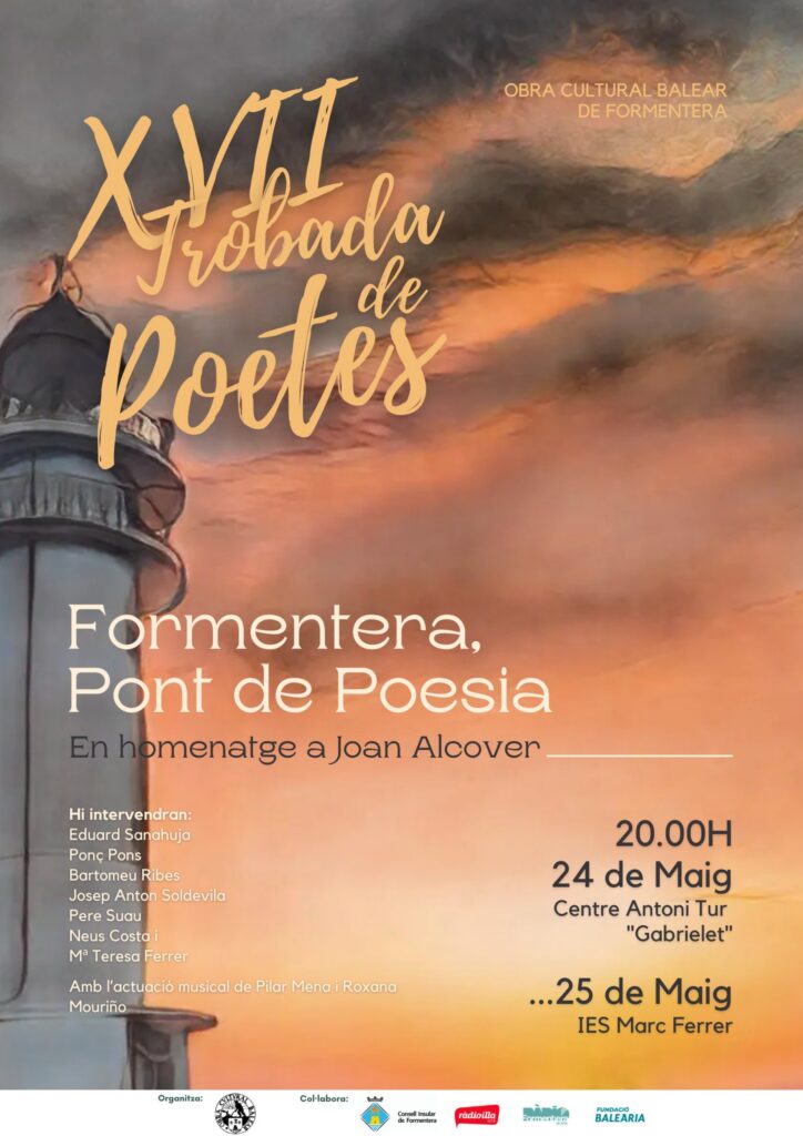 La poesia tornarà a unir Formentera en la XVII Trobada de Poetes dedicada a Joan Alcover