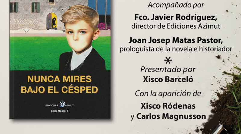 Jaime Roig de Diego presenta a Palma la novel·la Nunca mires bajo el césped