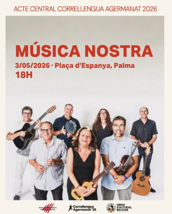 Música Nostra protagonitza l’acte central del Correllengua Agermanat 2026 a Palma