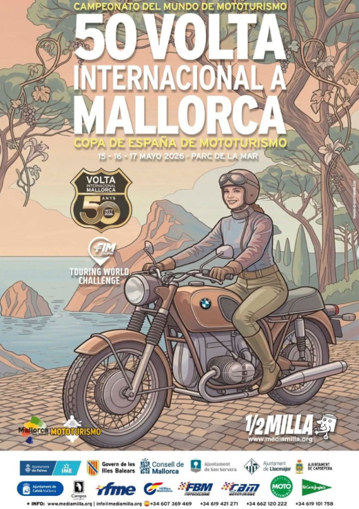 La 50 Volta a Mallorca de mototurisme celebra mig segle de recorreguts i passió per l’illa
