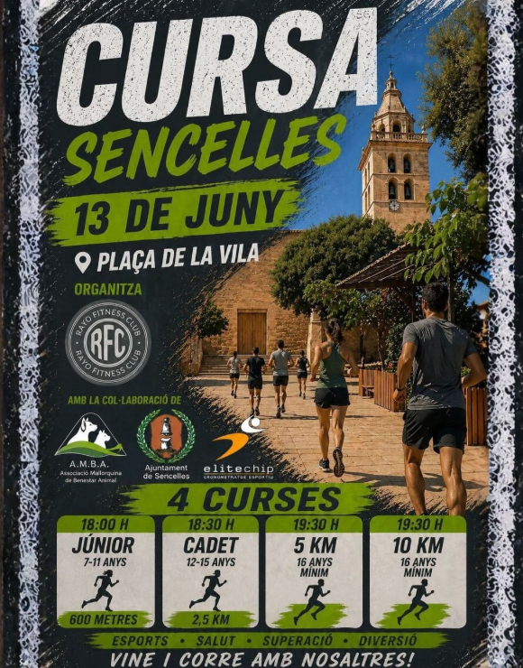 Sencelles es prepara per a una tarda d’esport amb la cursa popular “Sencelles a córrer!”