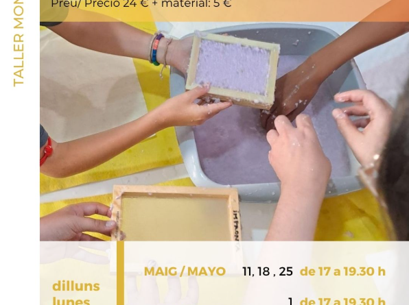El Casal de s’Escorxador impulsa la creativitat sostenible amb un taller de tècniques de paper reciclat