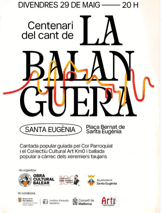 Santa Eugènia s’unirà a la gran cantada col·lectiva de La Balanguera arreu de Mallorca