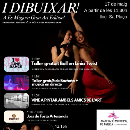 Es Migjorn Gran celebra la VI Trobada “Vine a ballar i dibuixar!” amb música, dansa i activitats artístiques